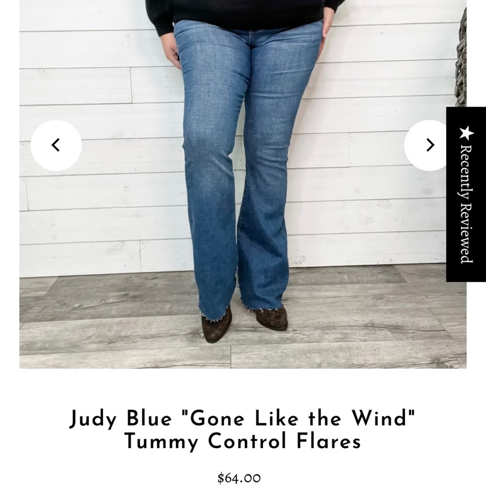 Judy Blue tummy control “Gone like the wind” Size 11 NWT